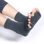 yoga toe massaging socks – gray