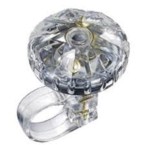 diamond bike bell – silver