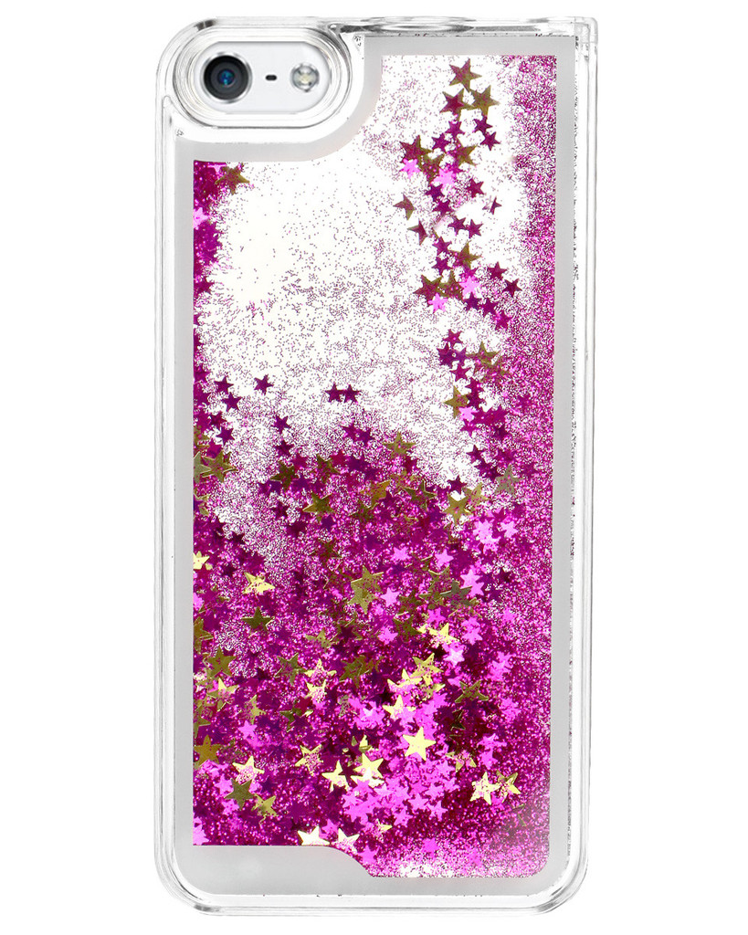 Cartoon Starry Sky Spaceship Glitter Star Flowing Water