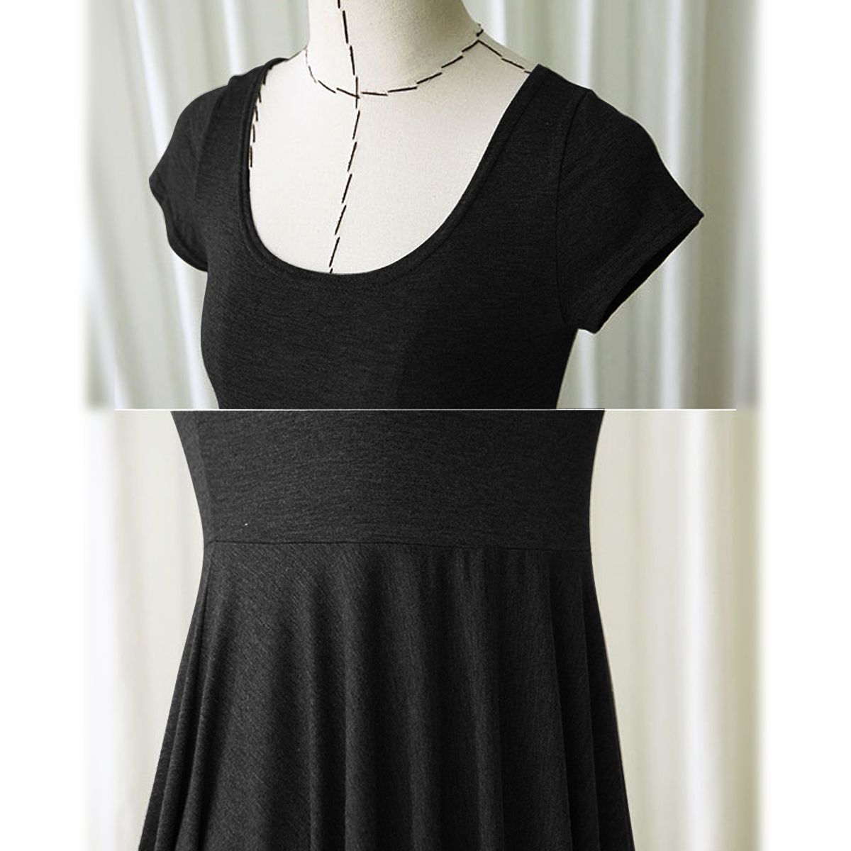 short sleeve maternity gown
